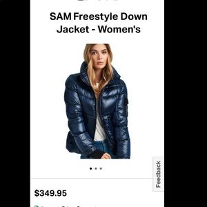 Sam freestyle women’s down puffer jacket midnight color